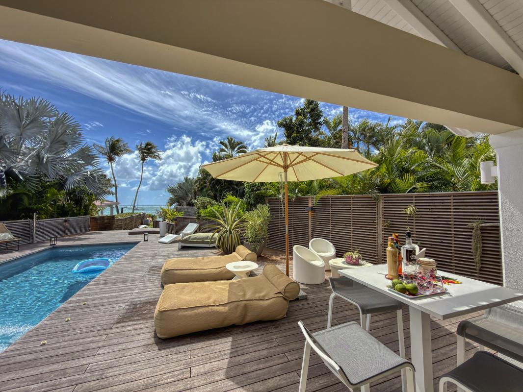10.Location villa 4 chambres piscine saint françois guadeloupe - Vue mer